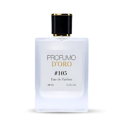 Profumo D’oro #105 – stilvoller Herrenflakon, Hauptansicht des intensiv-frischen Eau de Parfum